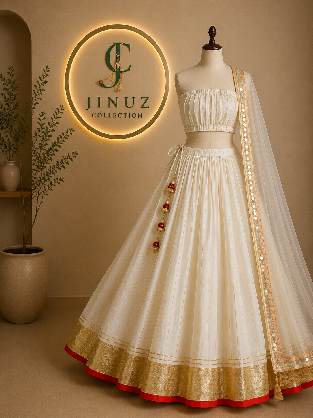 White Royal Lehenga